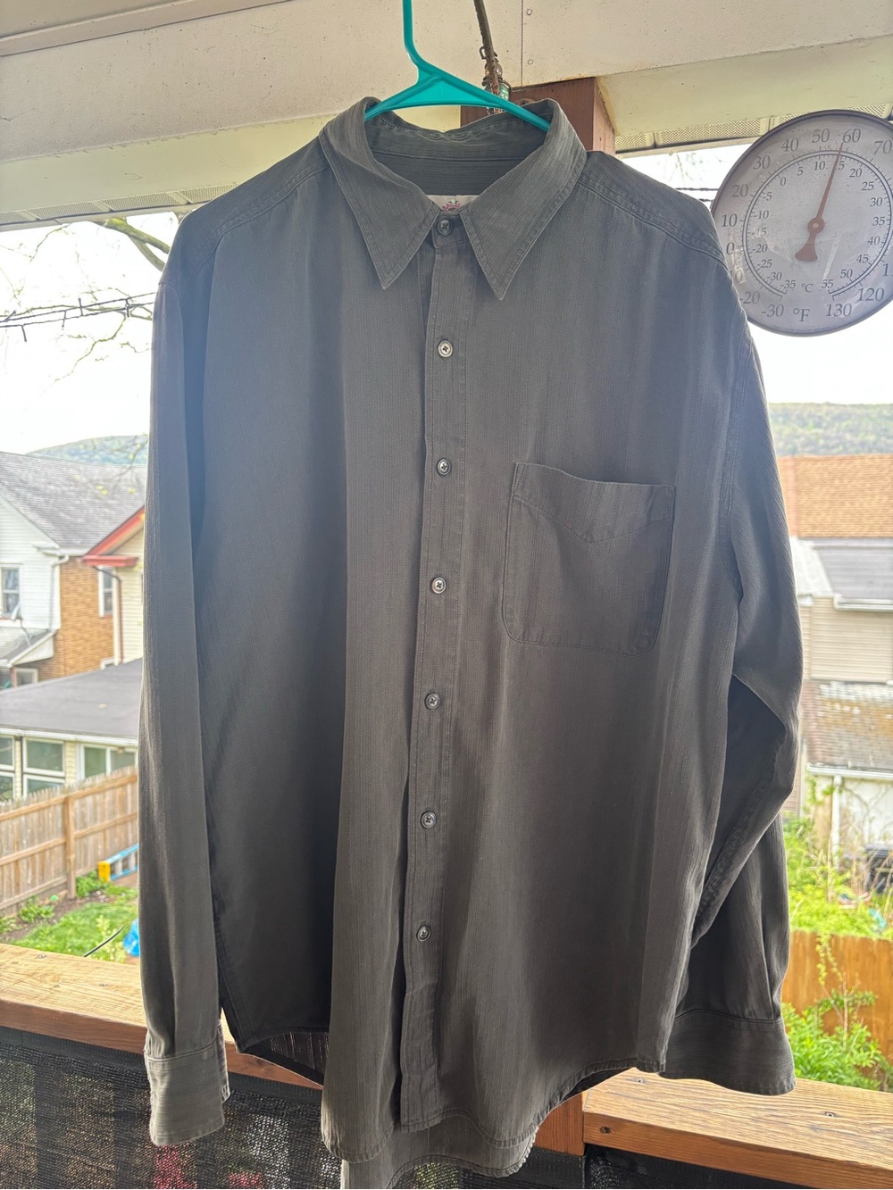 The Territory Ahead Men's Dark Gray Lightweight Shirt Jacket